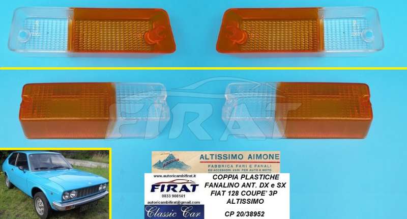 PLASTICA FANALINO FIAT 128 COUPE' 3P ANT.DX E SX